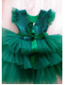 Lace Tulle Tiered Flower Girl Dress